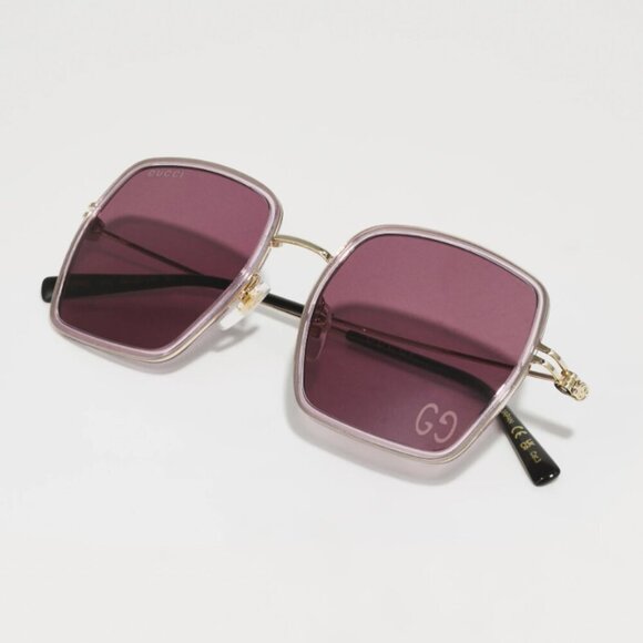 NWT Gucci GG1848S-005 Purple Gold 52mm Sunglasses main image 7
